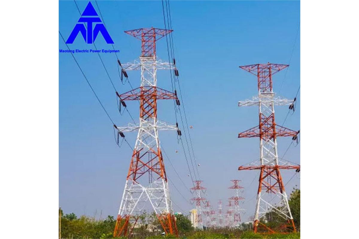 Steel Pipe Electric Power Tower 110KV Lattice Towerin edut