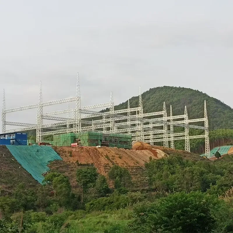 Sähkönsiirto-aseman teräsrakenteet